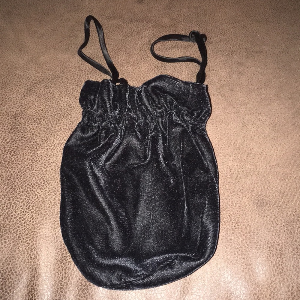 Vintage velvet drawstring pouch purse. Brand new.